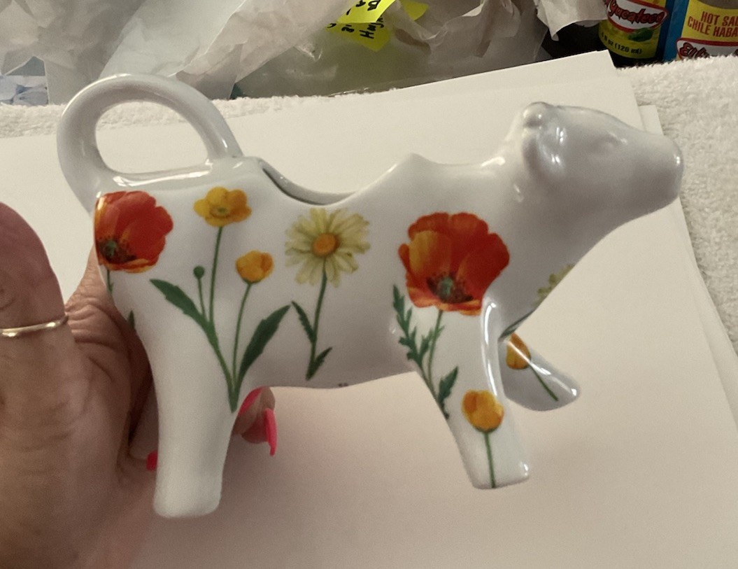 Rare Timeless Floral Cow PPD (Paperproducts Design GmbH) Made In Germany