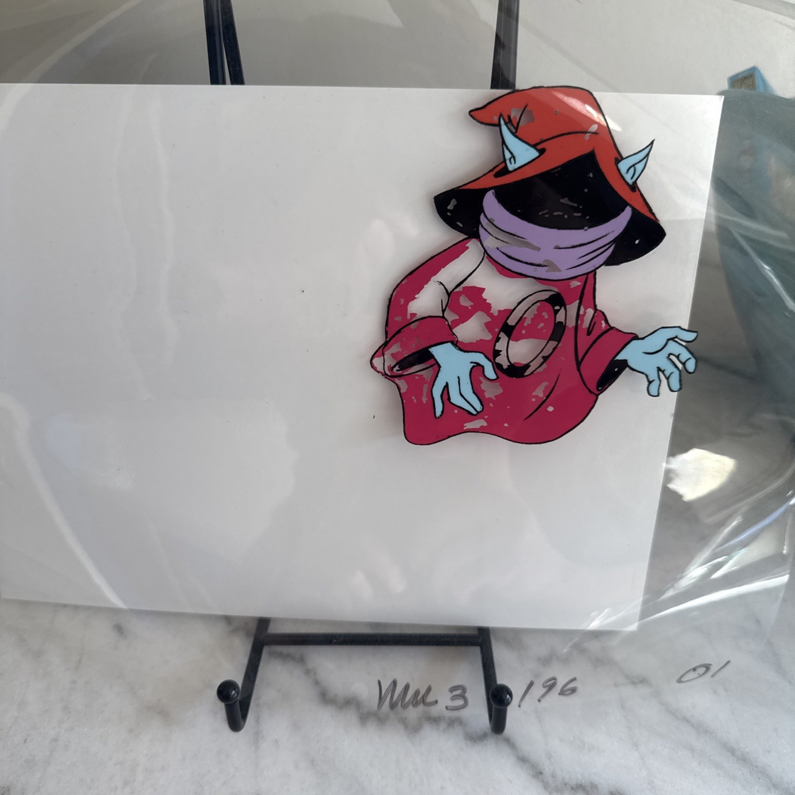 ORKO- HE MAN MASTERS OF THE UNIVERSE HAND PAINTED PRODUCTION CELL- Lot of 10!
