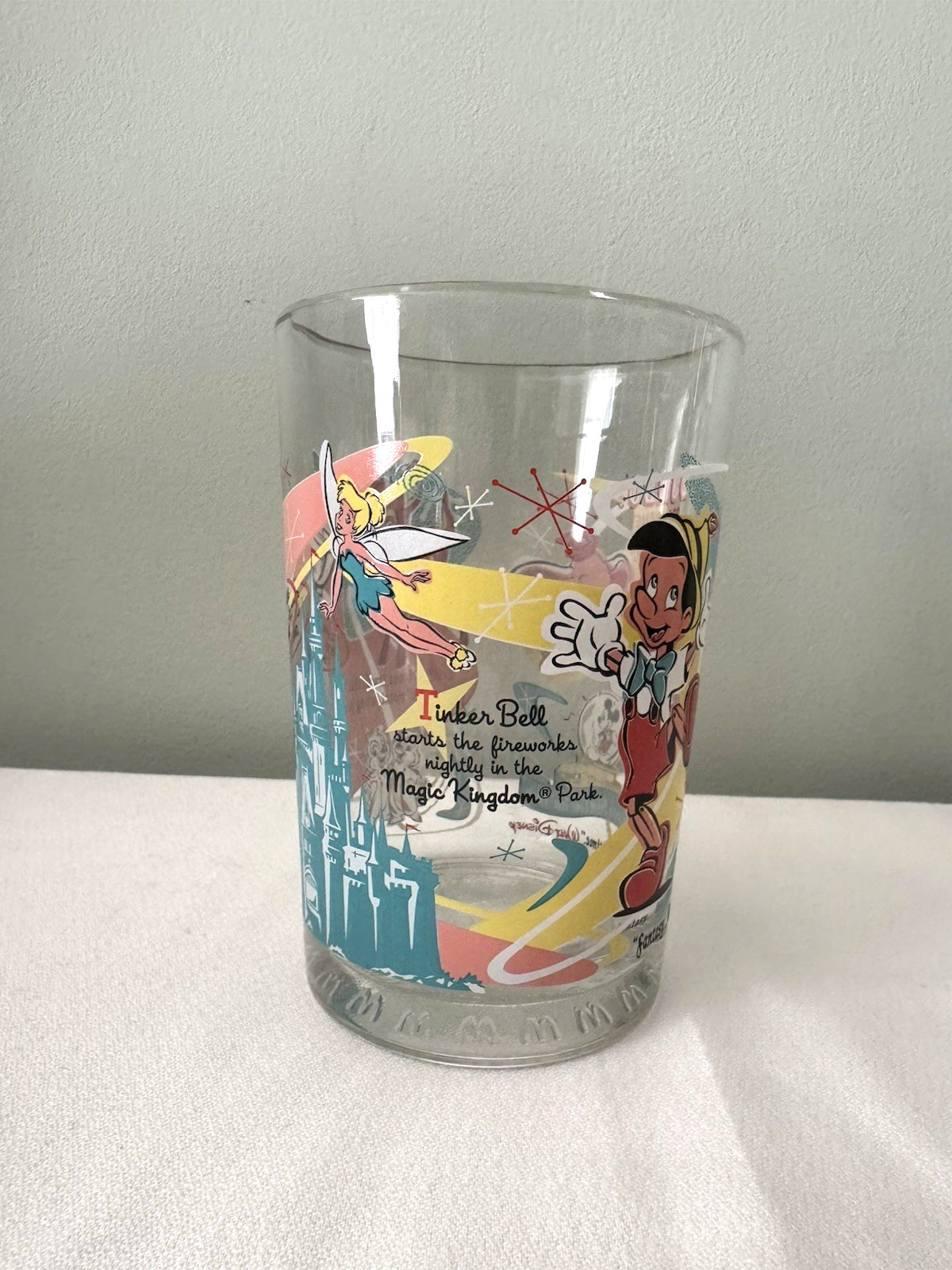McDonalds Disney 100 Years of Magic Glasses Set of 3 Mickey Pinocchio Goofy
