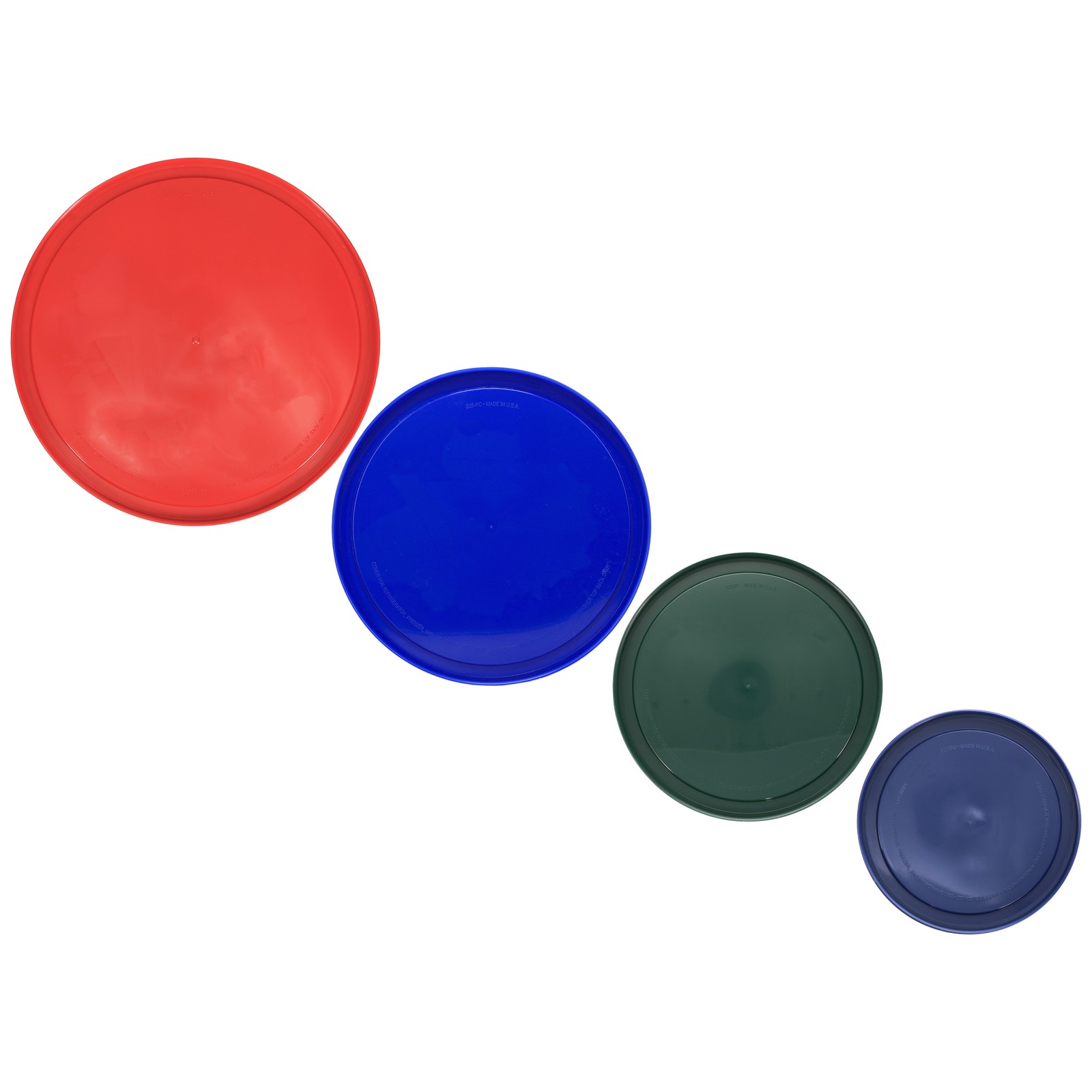 Pyrex 326-PC, 325-PC, 323-PC, and 322-PC Round Plastic Replacement Lids