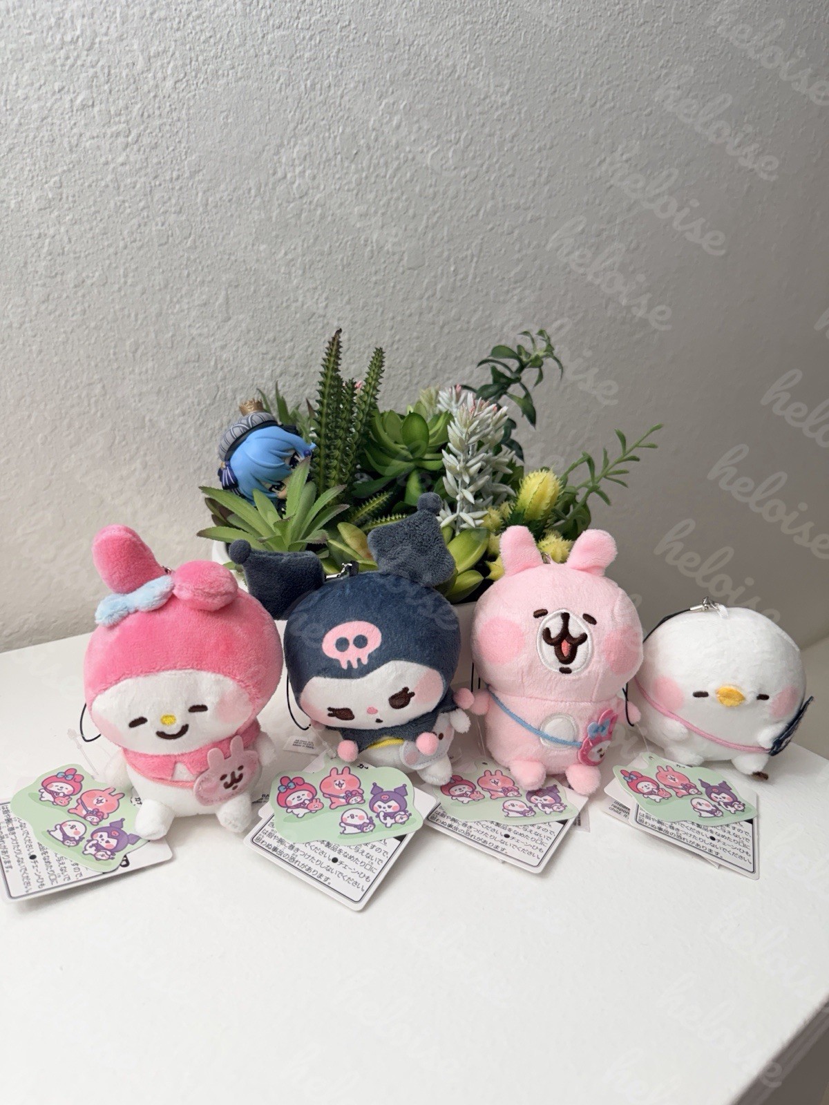 Kanahei Sanrio Round 1 plush keychain Complete set