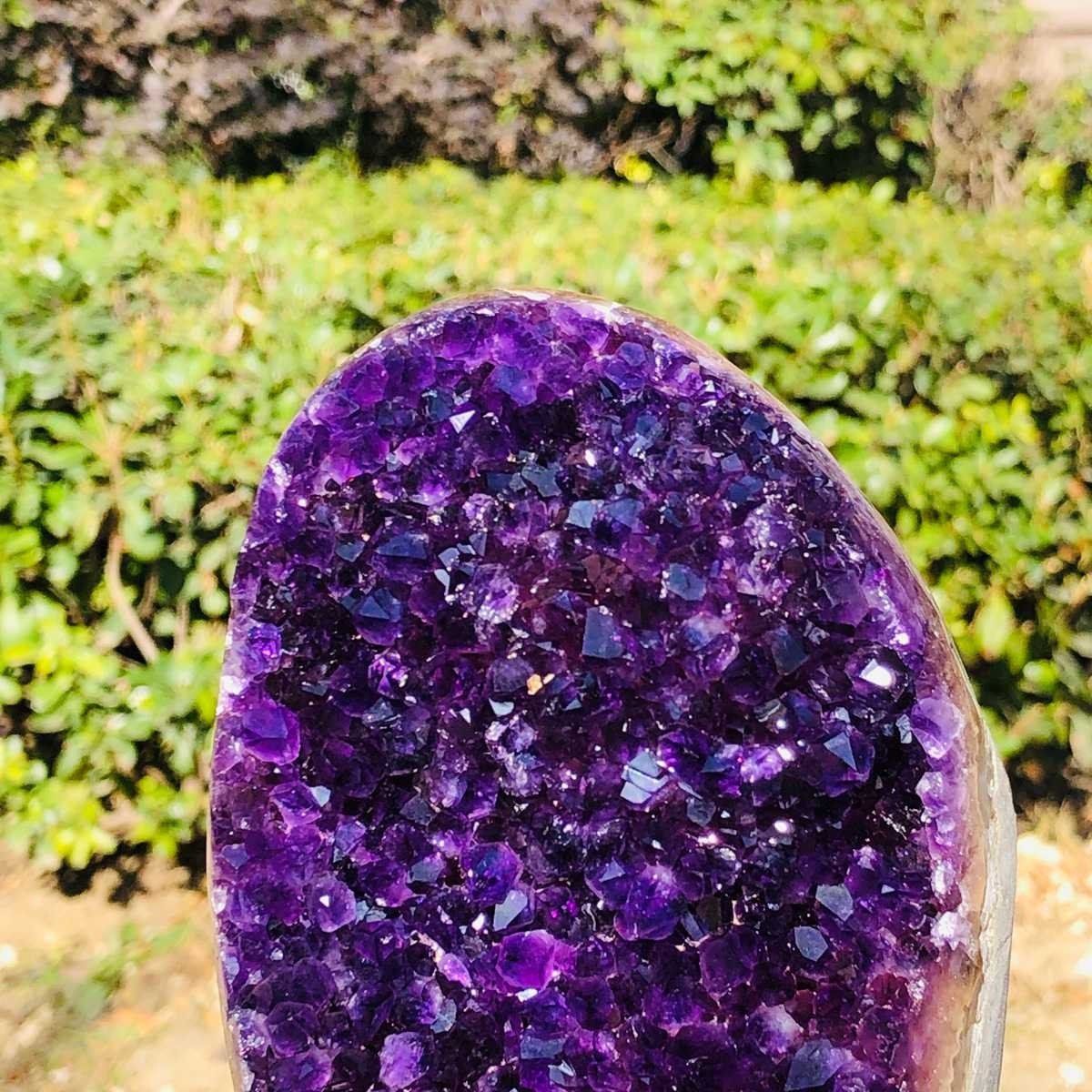 1210g Natural Amethyst Geode Mineral Specimen Crystal Quartz Energy Decoration
