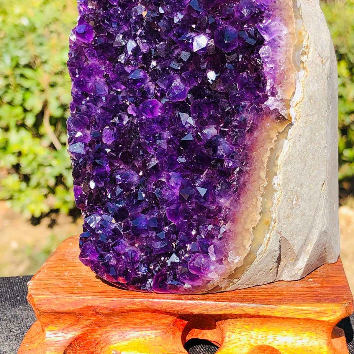 1210g Natural Amethyst Geode Mineral Specimen Crystal Quartz Energy Decoration
