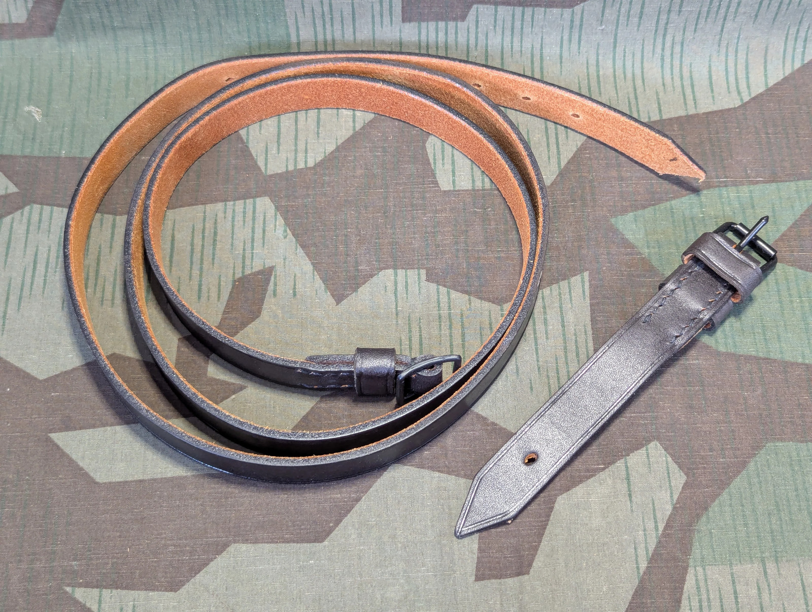 Reproduction WWII German Binocular Case Strap Leather Military Army Bino Holder