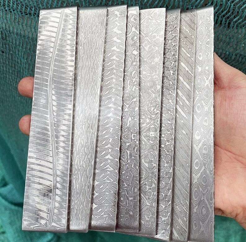 Damascus VG10 Sandwich Steel Billet Blanks Knife Making Material Heat Treated