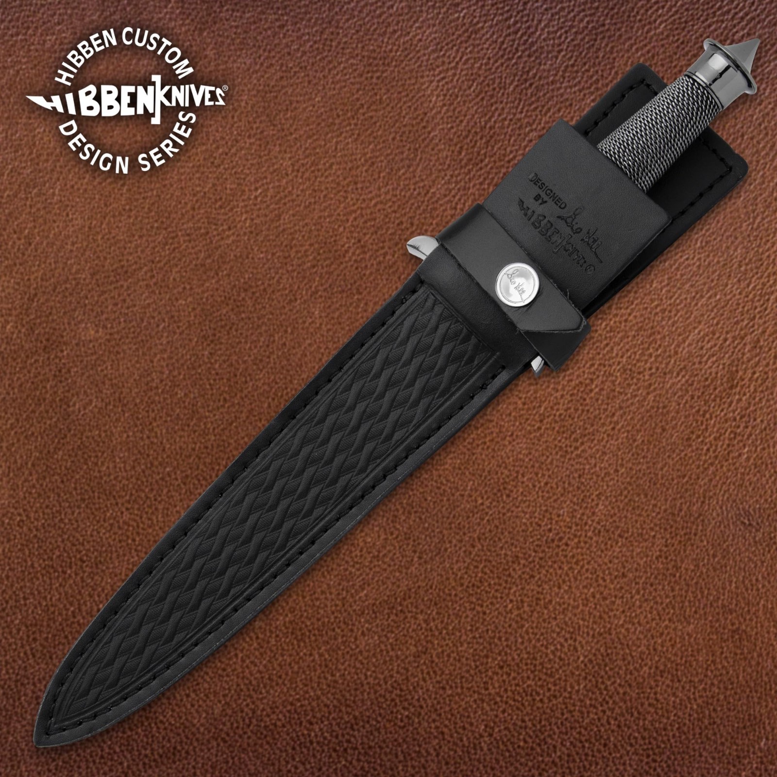 Gil Hibben Black Shadow Dagger | Leather Sheath Included | 12 3/4″ Overall