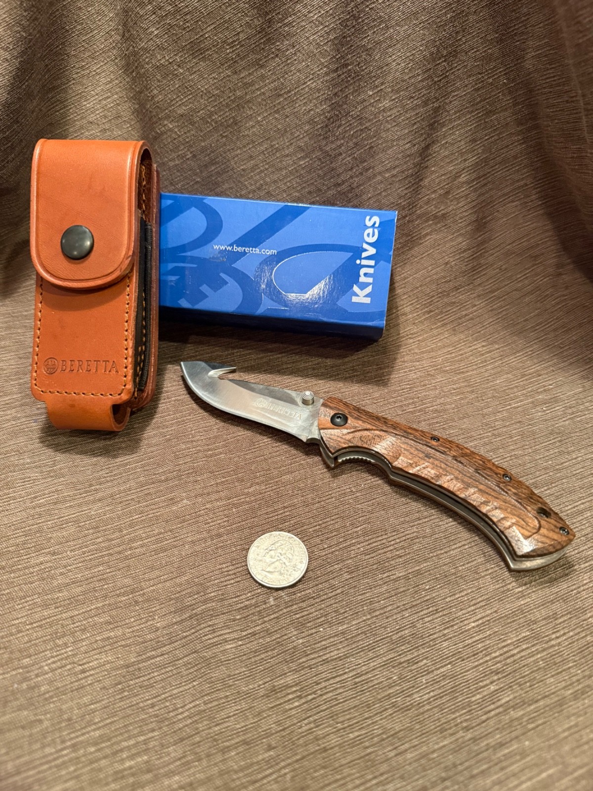 Beretta Xplor Light Gut Hook Folding Knife NIB Discontinued Hunting China