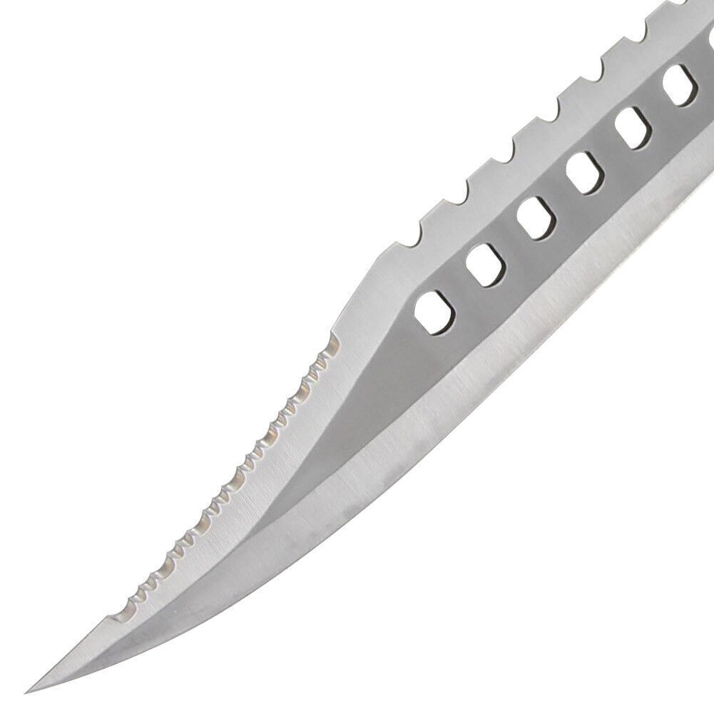 Outdoor Survivors Bowie Sawback Military Wilderness Camping Knife 17′ +Sheath