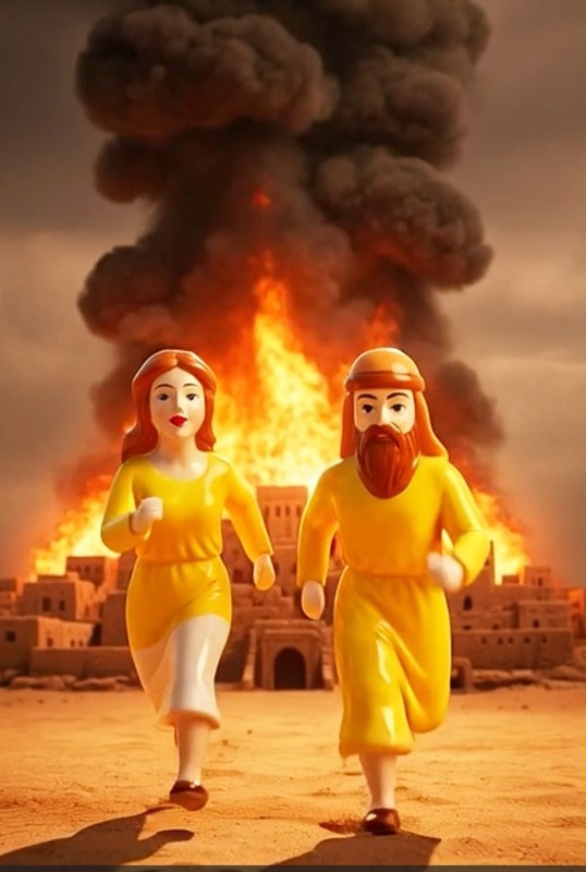 Lot’s Wife Salt and Pepper Shakers