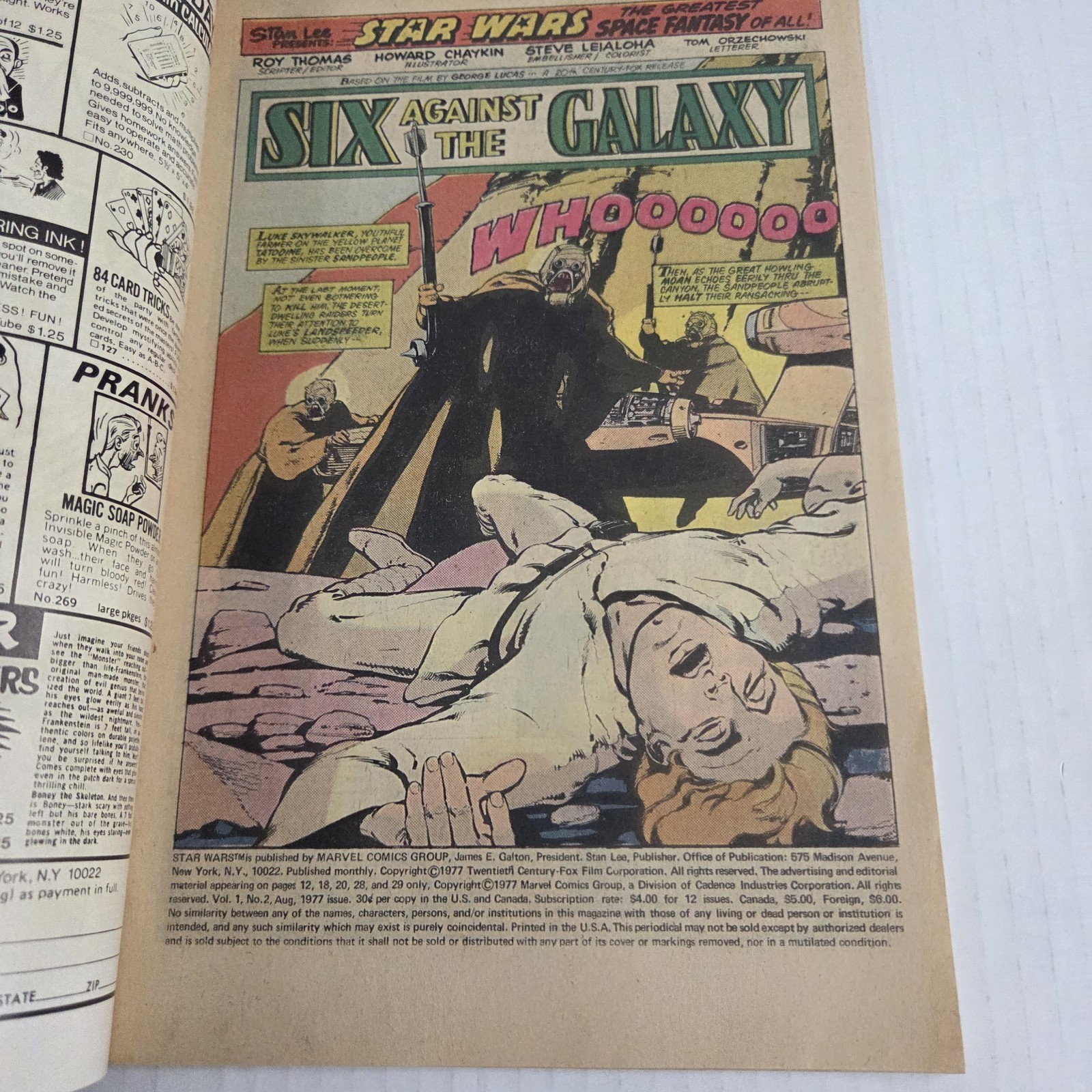 Marvel Comics Star Wars #2 (1977) Luke Skywalker Newsstand Edition