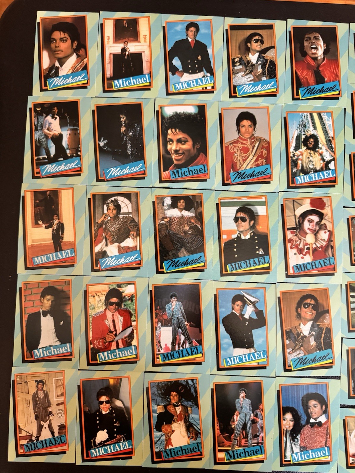 MICHAEL JACKSON Series 2 Complete Trading Card Set – ALL 33 cards – 1984