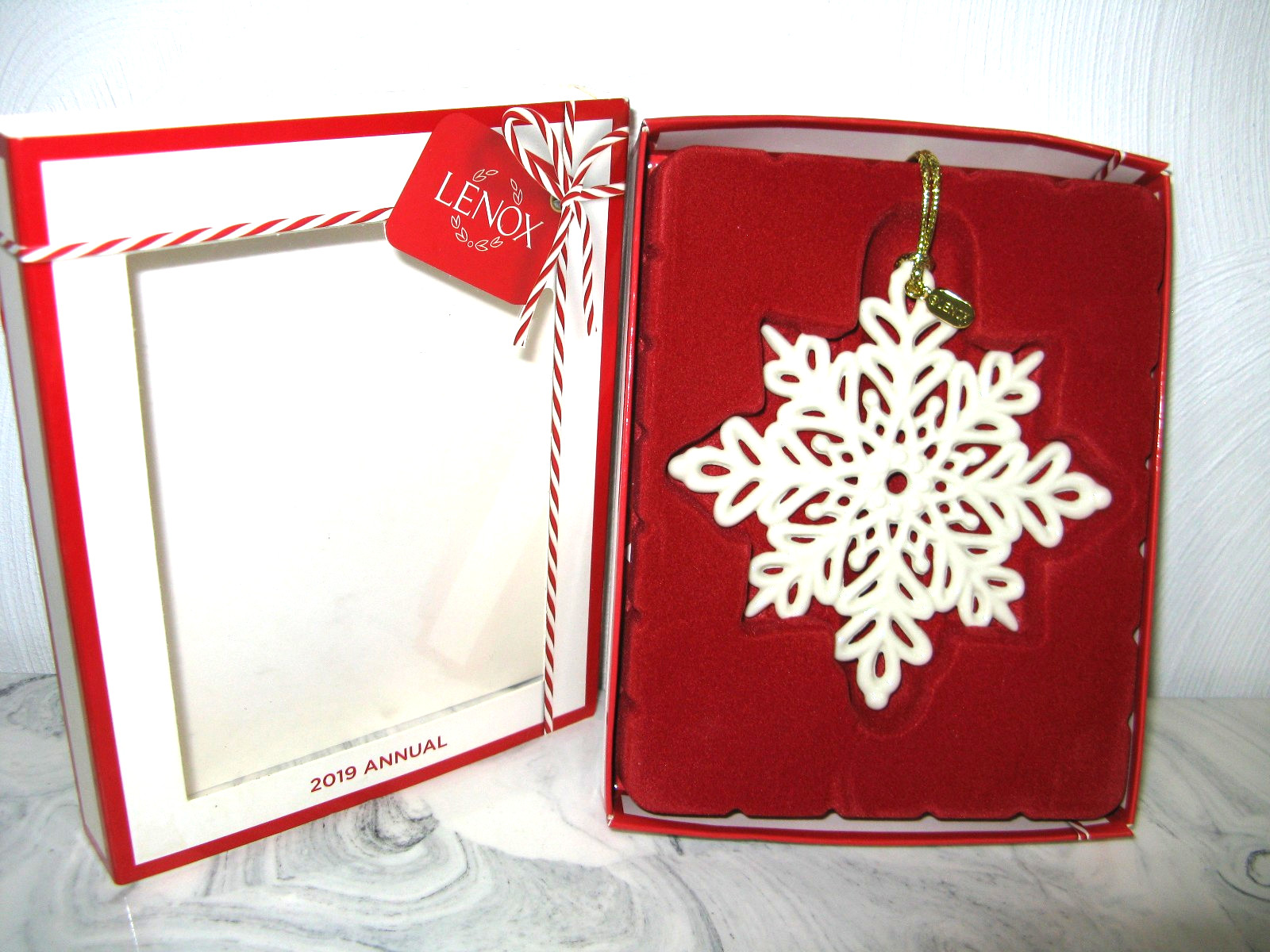 2019 Lenox Snow Fantasies Snowflake Porcelain Christmas Ornament