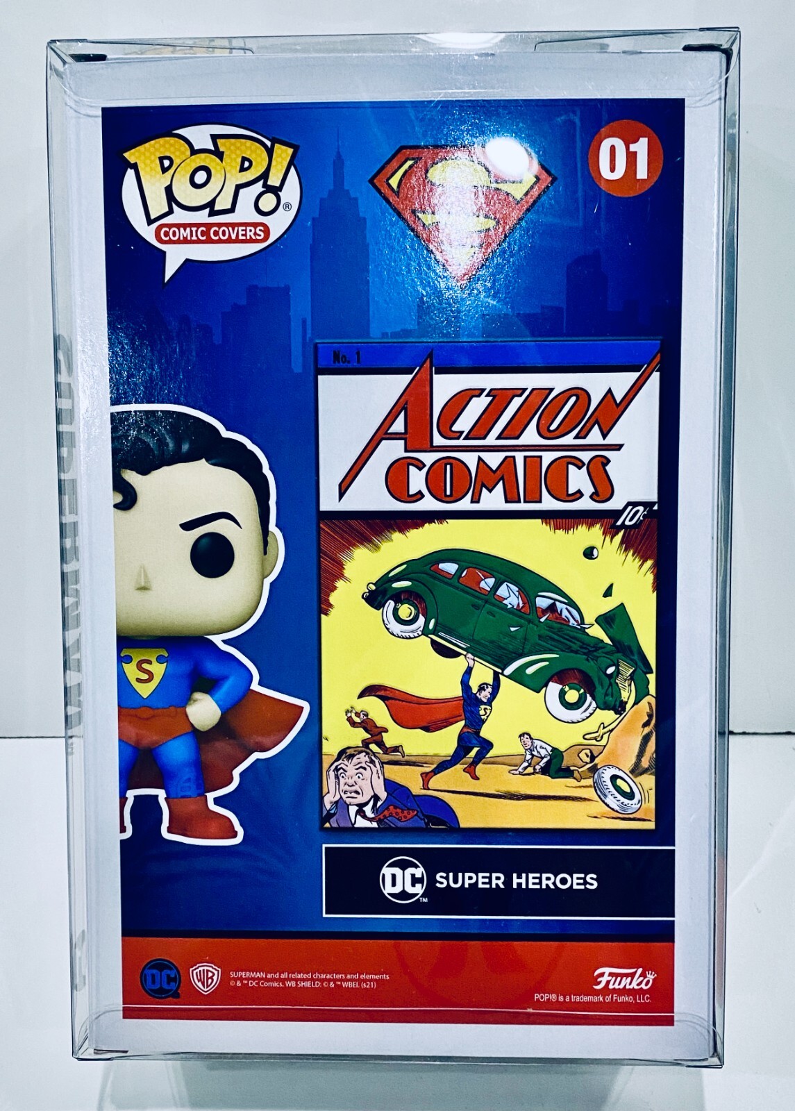 1 Box Protector For Some (NOT ALL) Funko Pop! COMIC COVERS ACTION COMICS READ!!