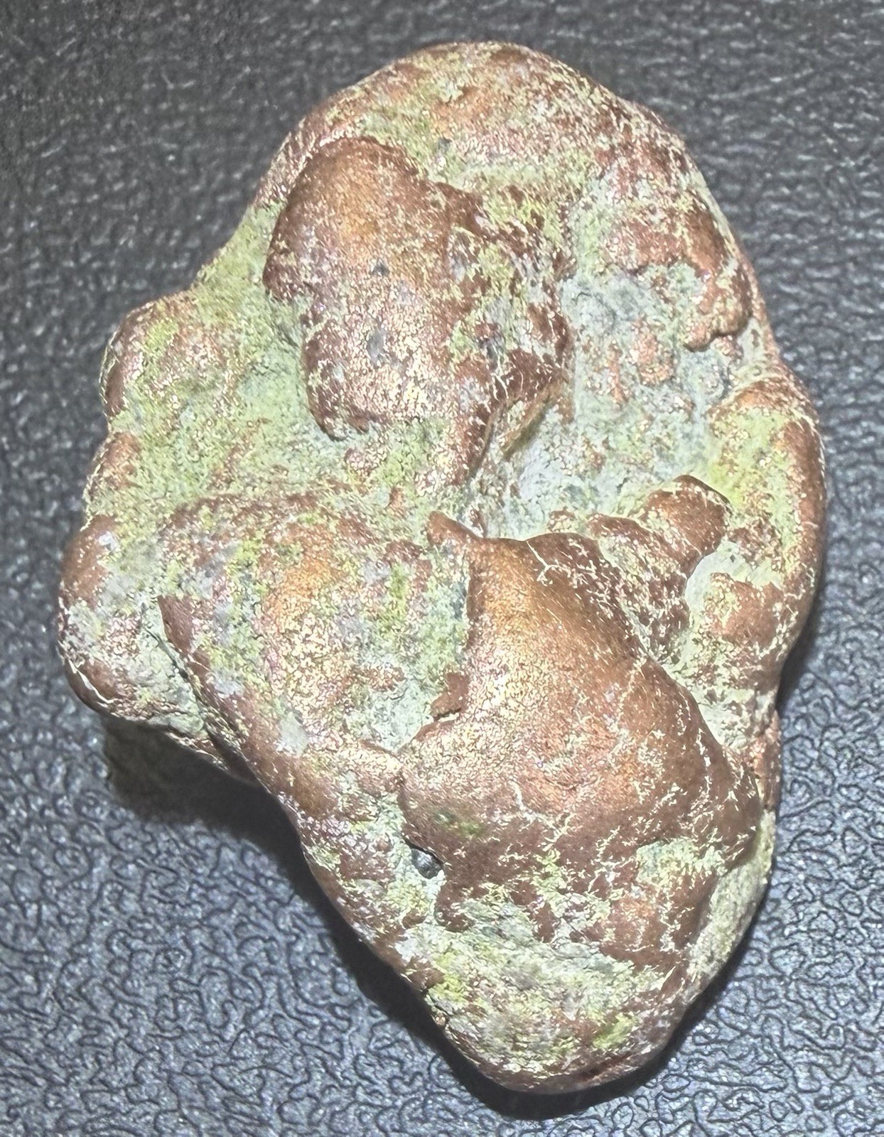 1oz Solid Copper Nugget w Natural Green Epidote Matrix – Keweenaw, Michigan