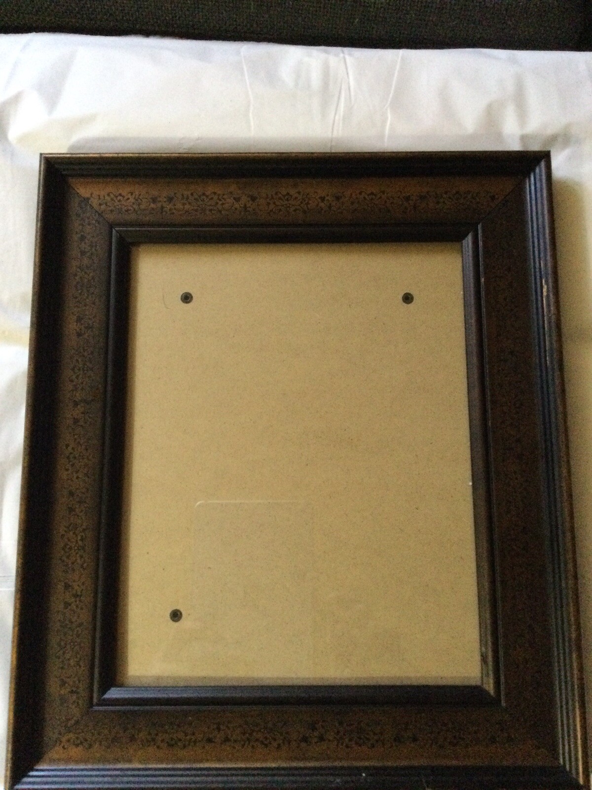 vintage style picture frames13.5x 11.5 Bronze Color Whit Black Design