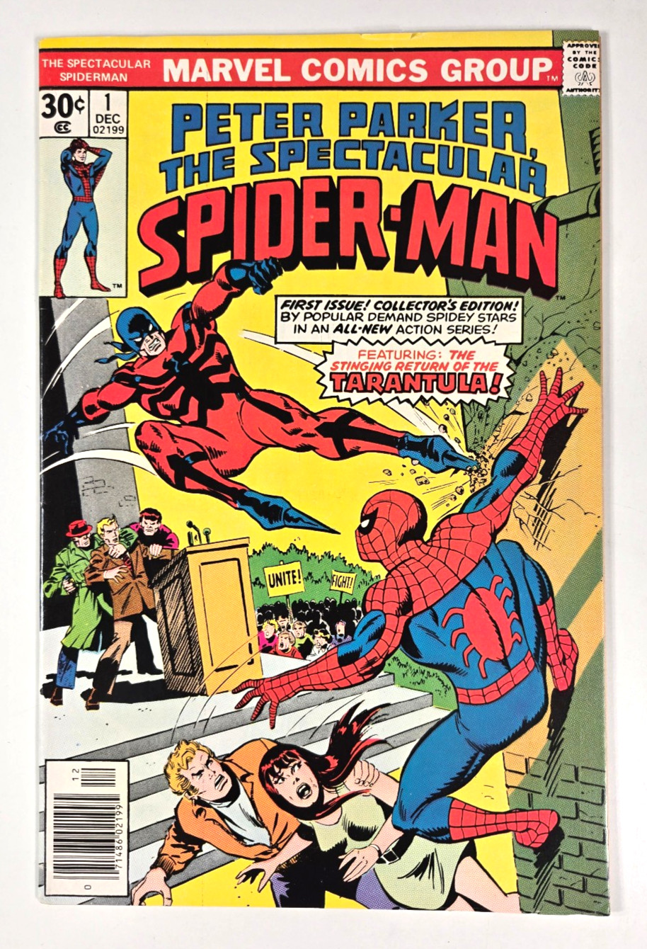 Peter Parker Spectacular Spider-Man #1 Marvel 1976 1st Print Tarantula Newsstand