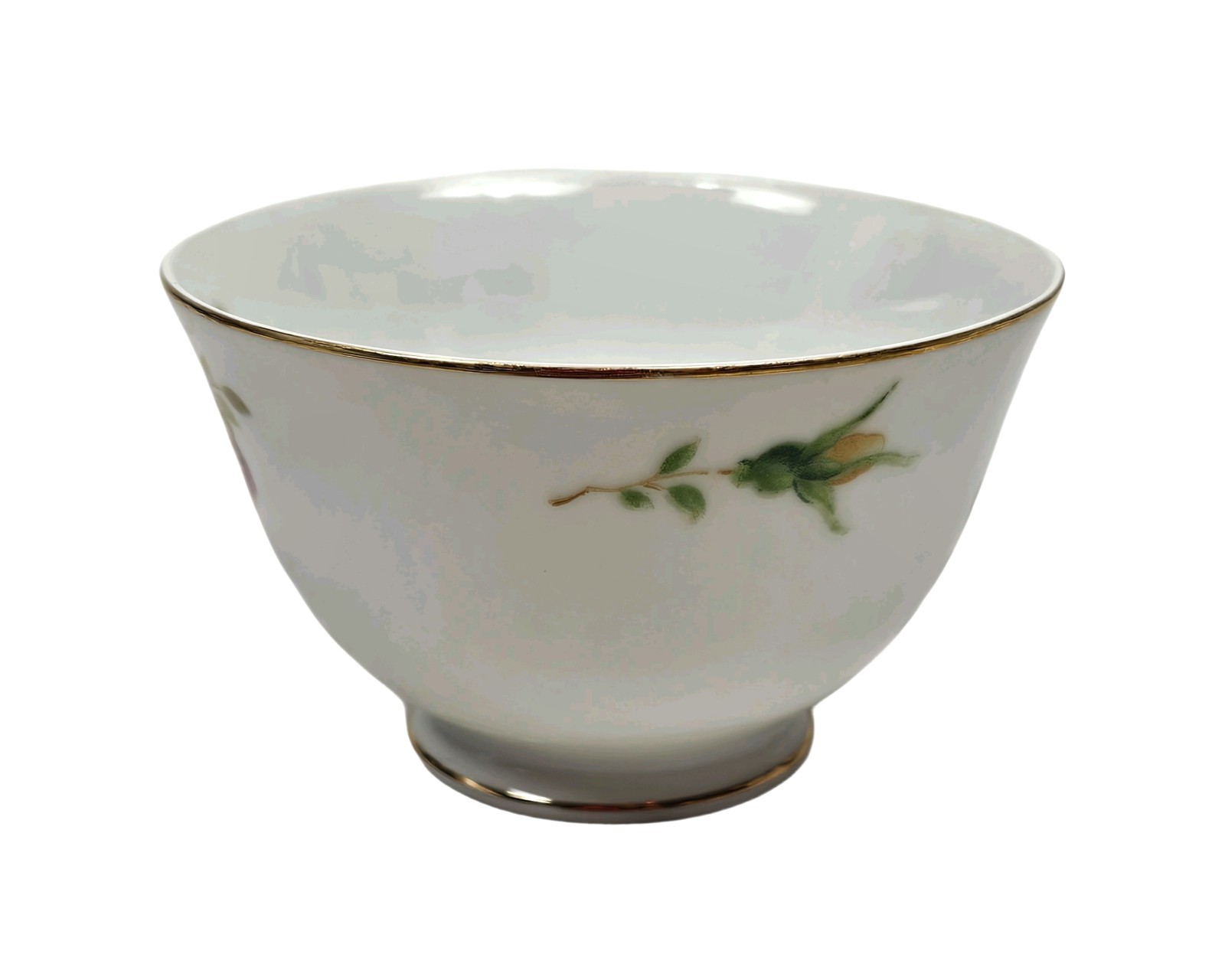 Vintage Lynmore Golden Rose Teacup Fine China Japan Yellow & Pink Rose Gold Trim