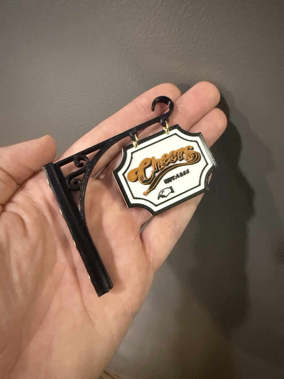 Cheers TV Show Sign Refrigerator Magnet 3D Printed Bar Sign Decor