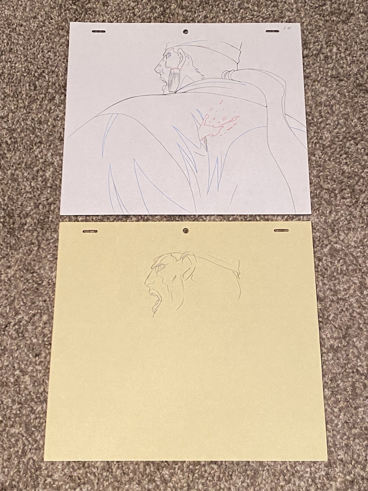 Original JoJo’s Bizarre Adventure Animation Production Drawing Avdol Lot of 2