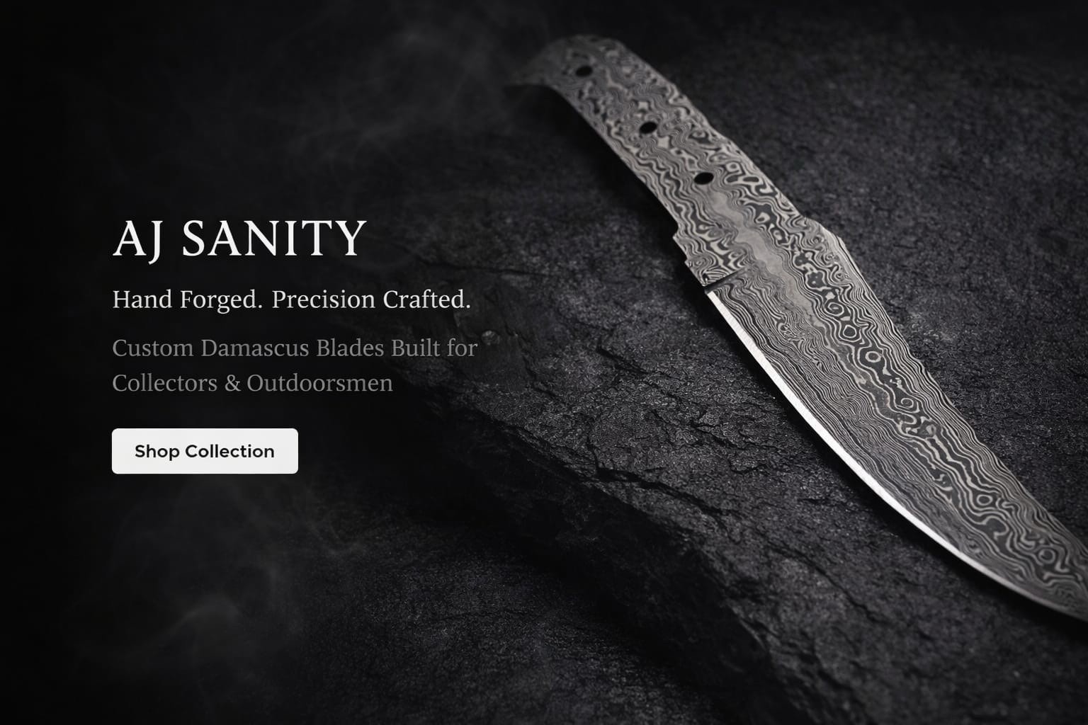 Custom Handmade Damascus Steel Blank Blade for Knife Making Supplies