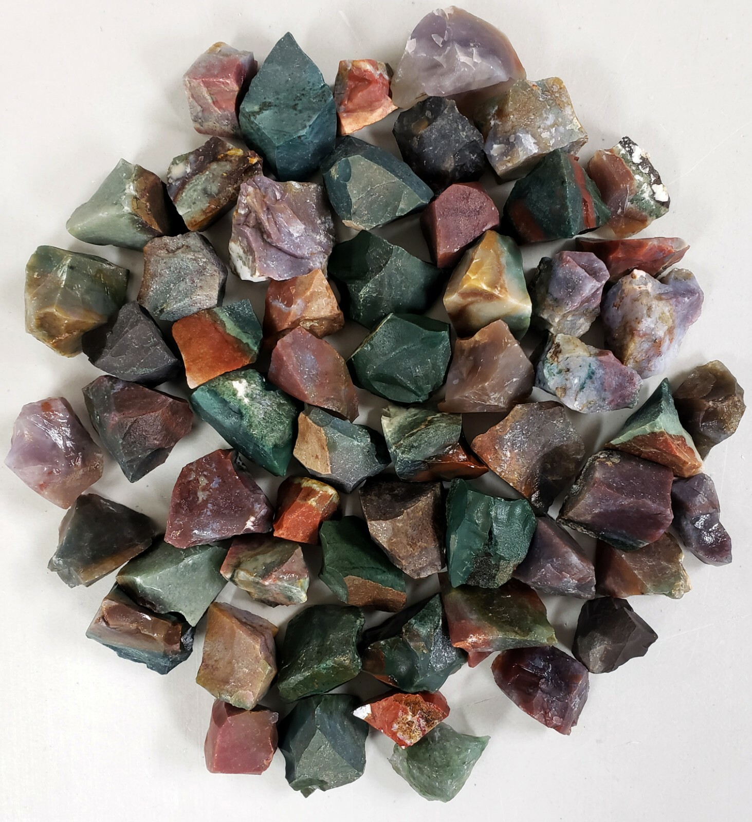Raw BLOODSTONE Crystal – 1″ to 2″ from India – aka Heliotrope – Bulk Crystals