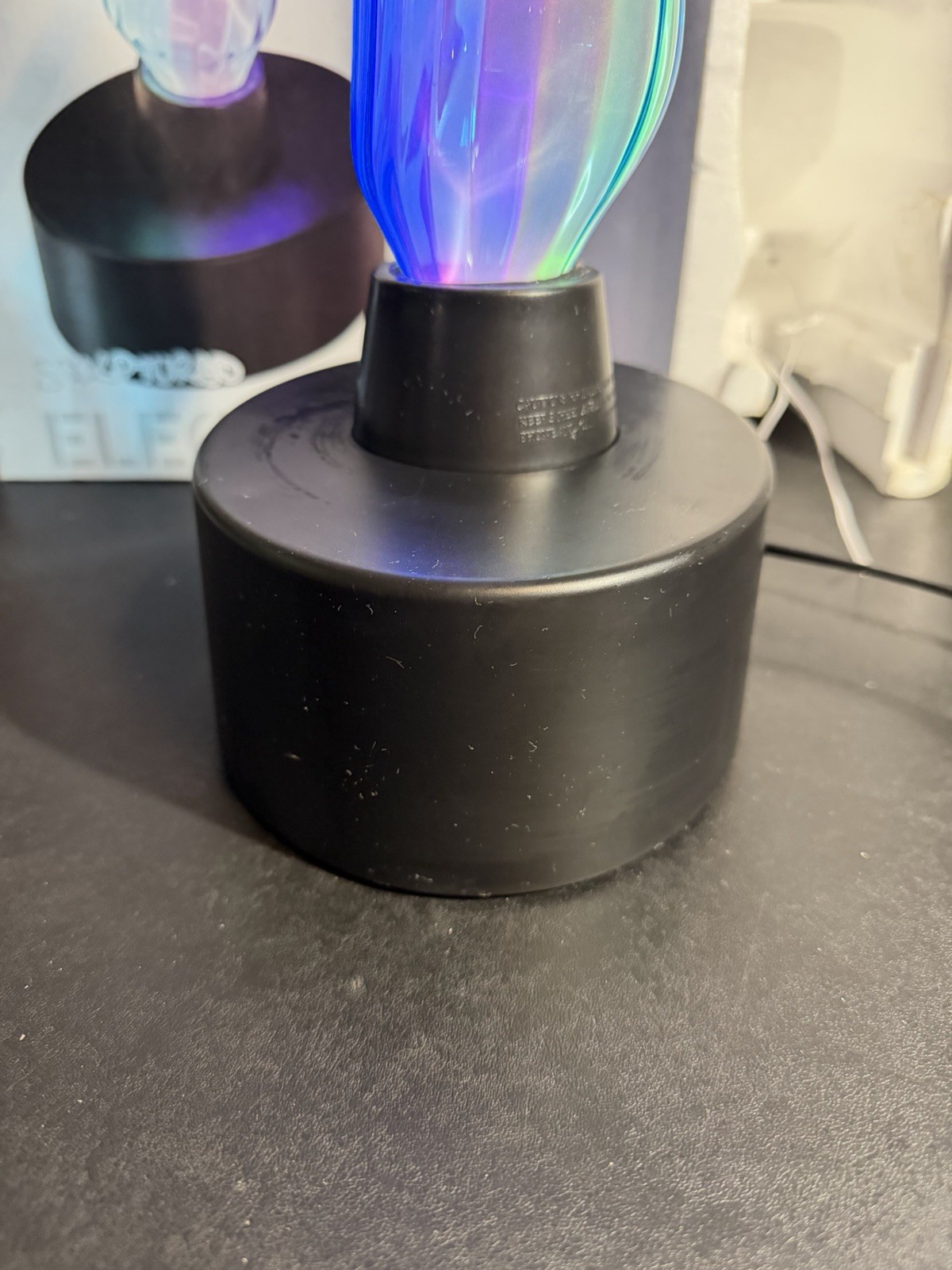 RARE Multi-Color Lumisource Electra Spiral Sculpture Plasma Motion Lamp Light