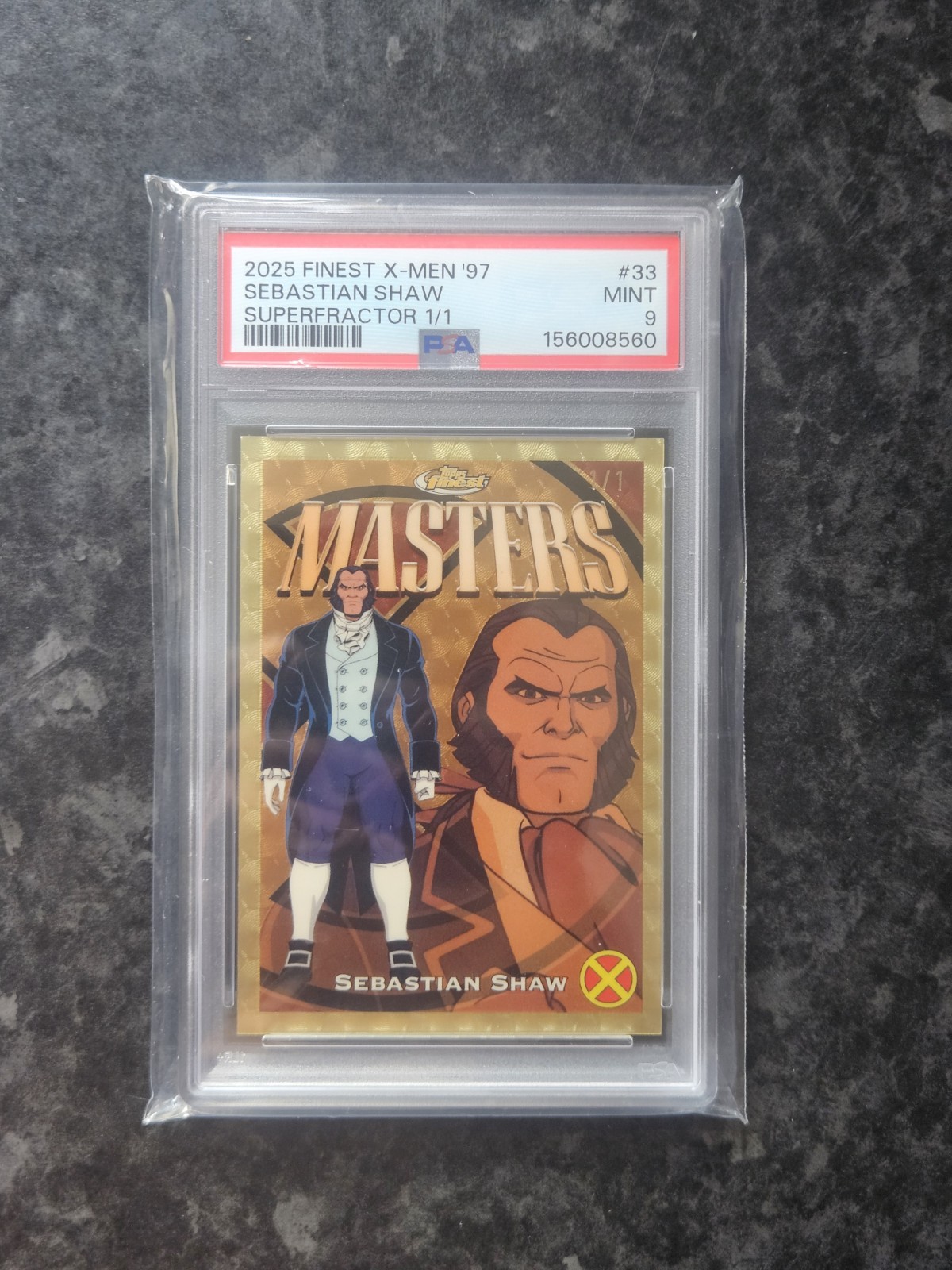 2025 Finest X-Men ’97 Sebastian Shaw Superfractor 1/1 PSA 9 – True One of One