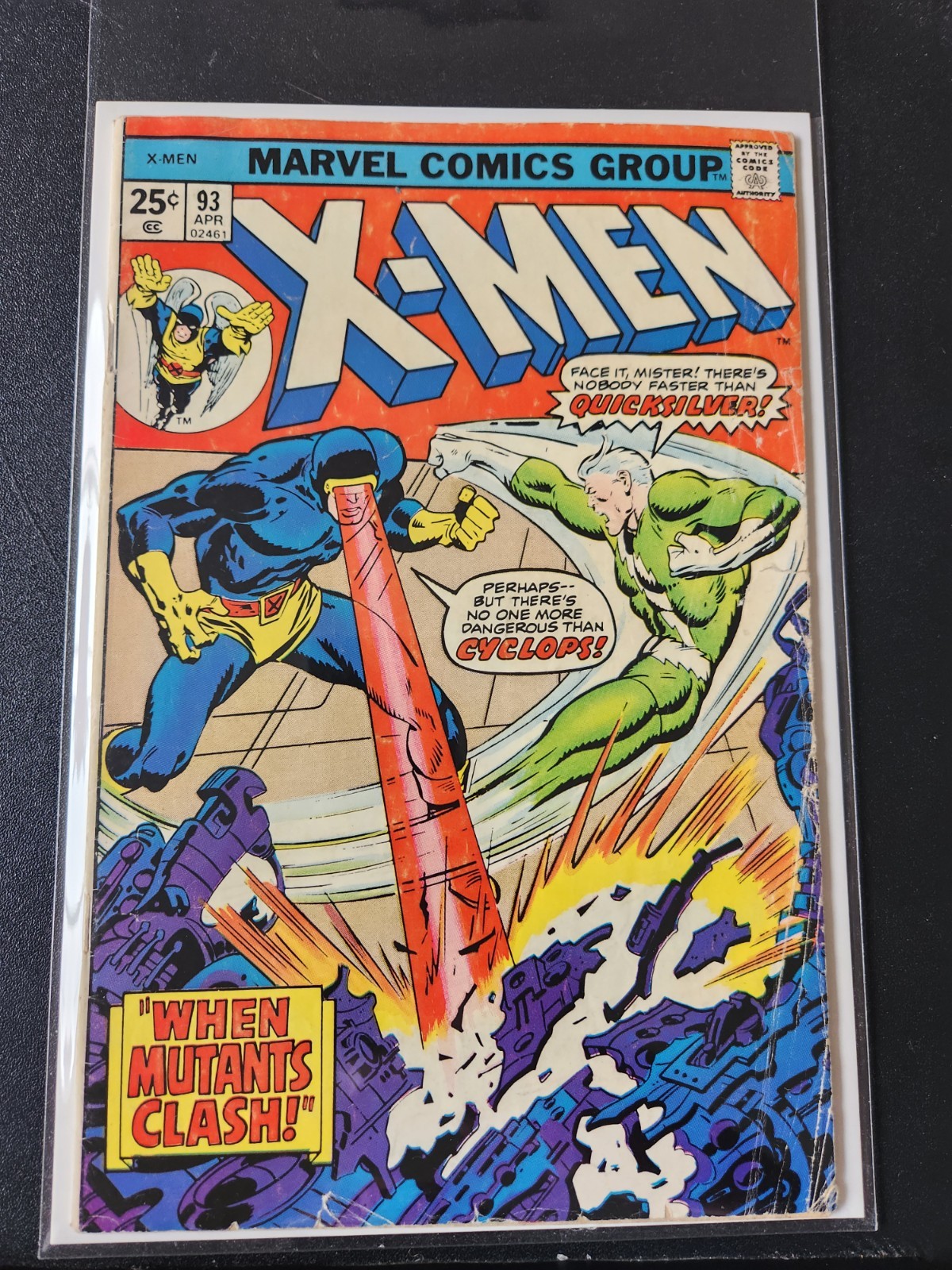 The X-Men #93 Marvel Comics June 1975 VG 4.0 OW/WP Quicksilver