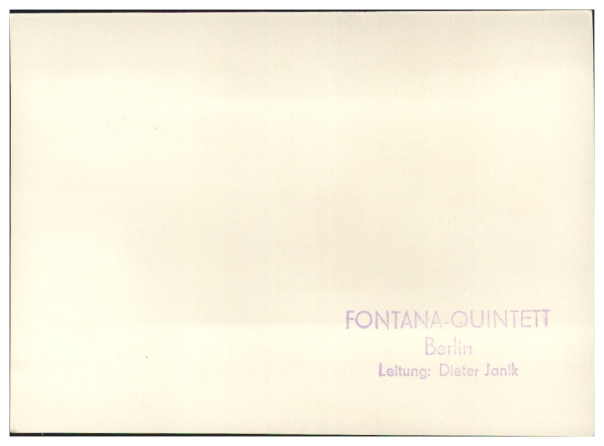 V6668/Fontana Quintet from Berlin Musikkapelle autographs 1967