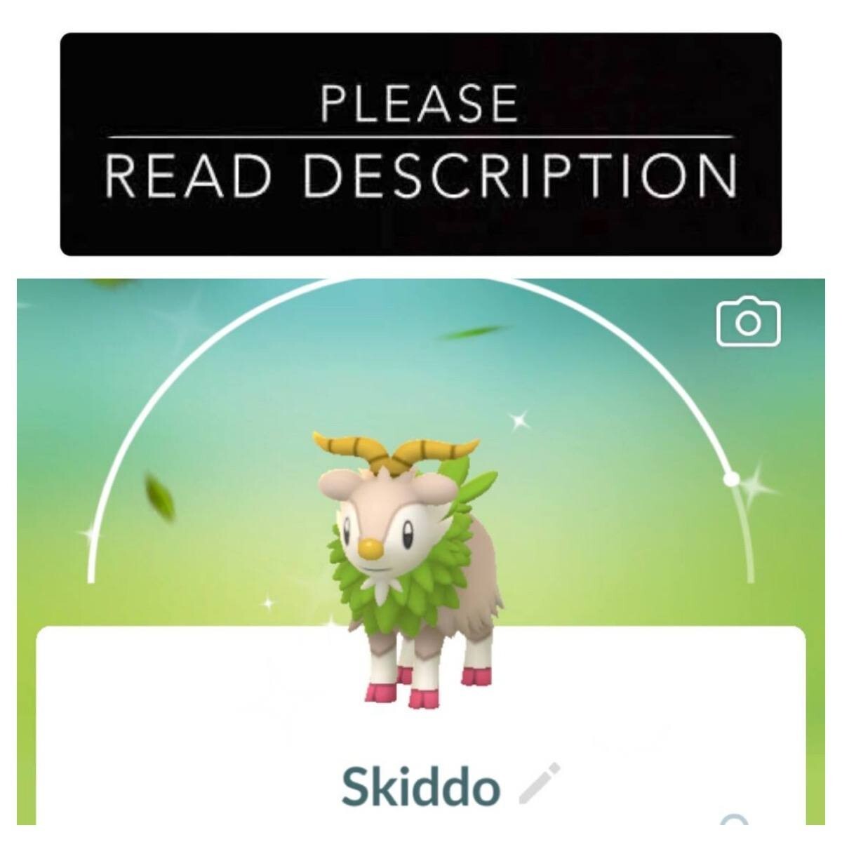 Shiny Skiddo (Instant Registered or 30 days Ultra Friends) – Pokemon Go