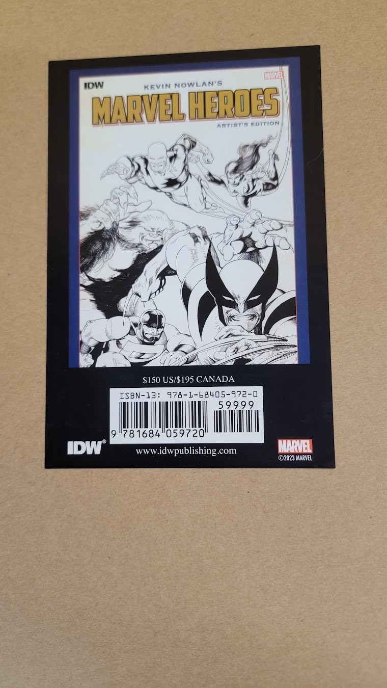 Kevin Nowlan’s Marvel Heroes Artist’s Edition NEW SEALED Hardcover #V