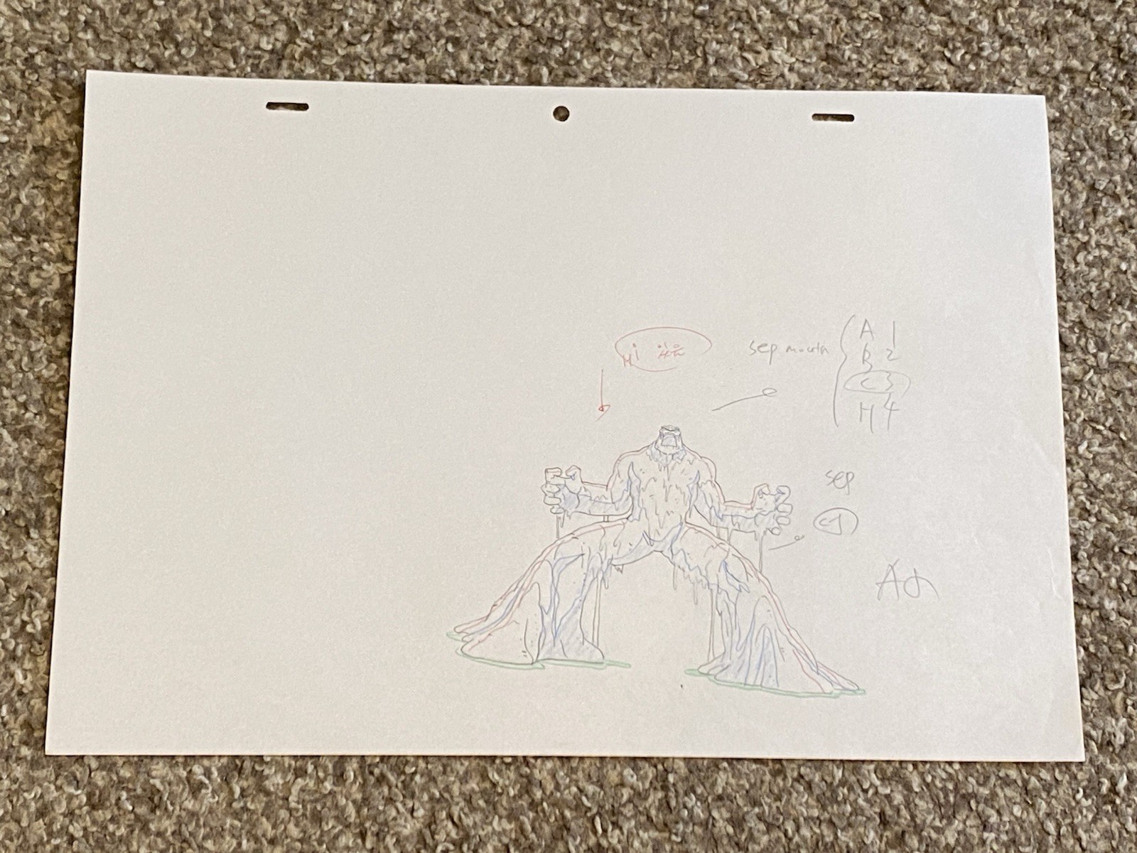 10 Marvel Animation Production Drawings Ultimate Spider-Man TV Series Lot 3