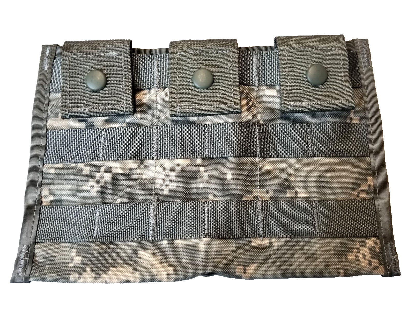 6 Pack Of US Army Surplus MOLLE Triple STANAG/M4 Magazine Pouches ACU EXC / VGC