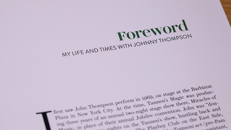 The Magic of Johnny Thompson New retails For $250 here is your chance to get one