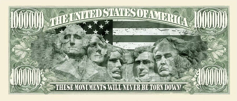 Pack of 100 MAGA Donald Trump on Mt Rushmore Dollar Bills Collectible Money