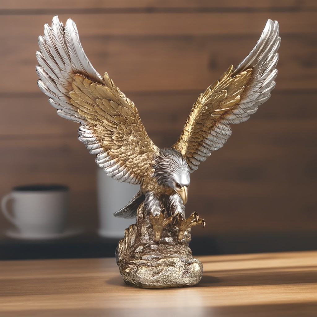 11.25″H Eagle Hunting Figurine Ornament Home Decor Unique Gift