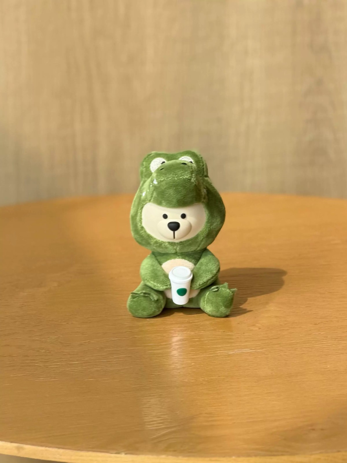 New China Starbucks x LACOSTE Tennis Sport Green Crocodile Plush Doll Keychain