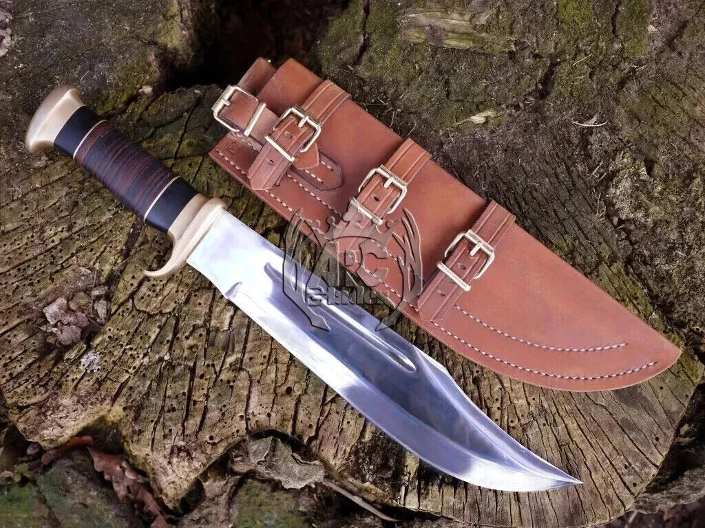 Custom Handmade Crocodile Dundee Bowie Knife Hunting Survival Knife