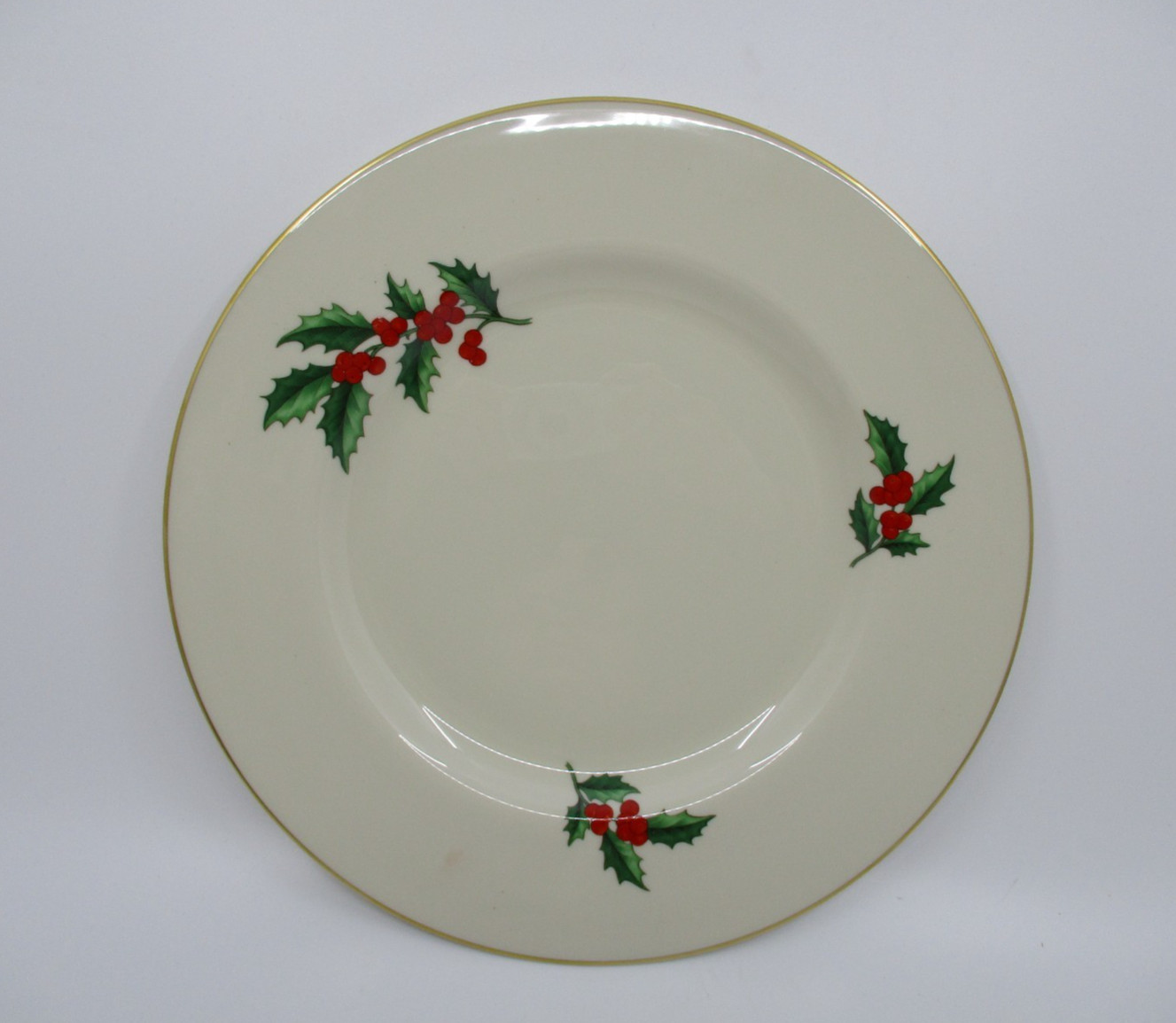 PICKARD CHRISTMAS HOLLY DESIGN DINNER PLATE – 10 5/8″ 1210D