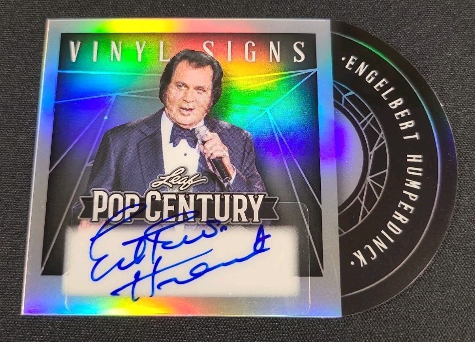 ENGELBERT HUMPERDINCK 2025 Leaf POP Century AUTO #/20 VINYL SIGNS Card #VS-EH1