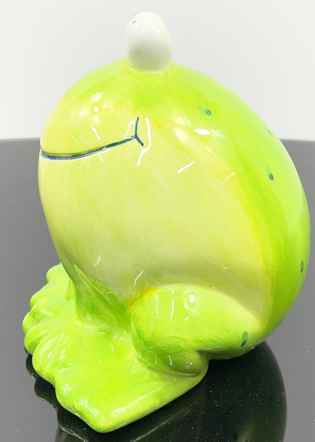 Ceramic Happy Frog Piggy Bank, Coin Bank With Stopper 2002 Insights