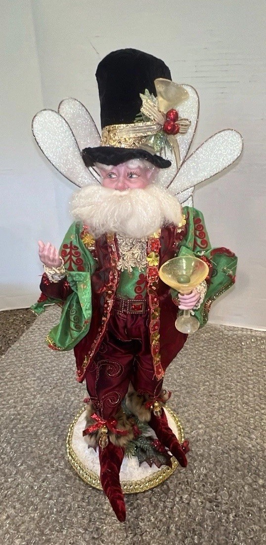 Mark Roberts It’s 5:00 Somewhere Martini Wine Lover Party Fairy LE Retired+Stand