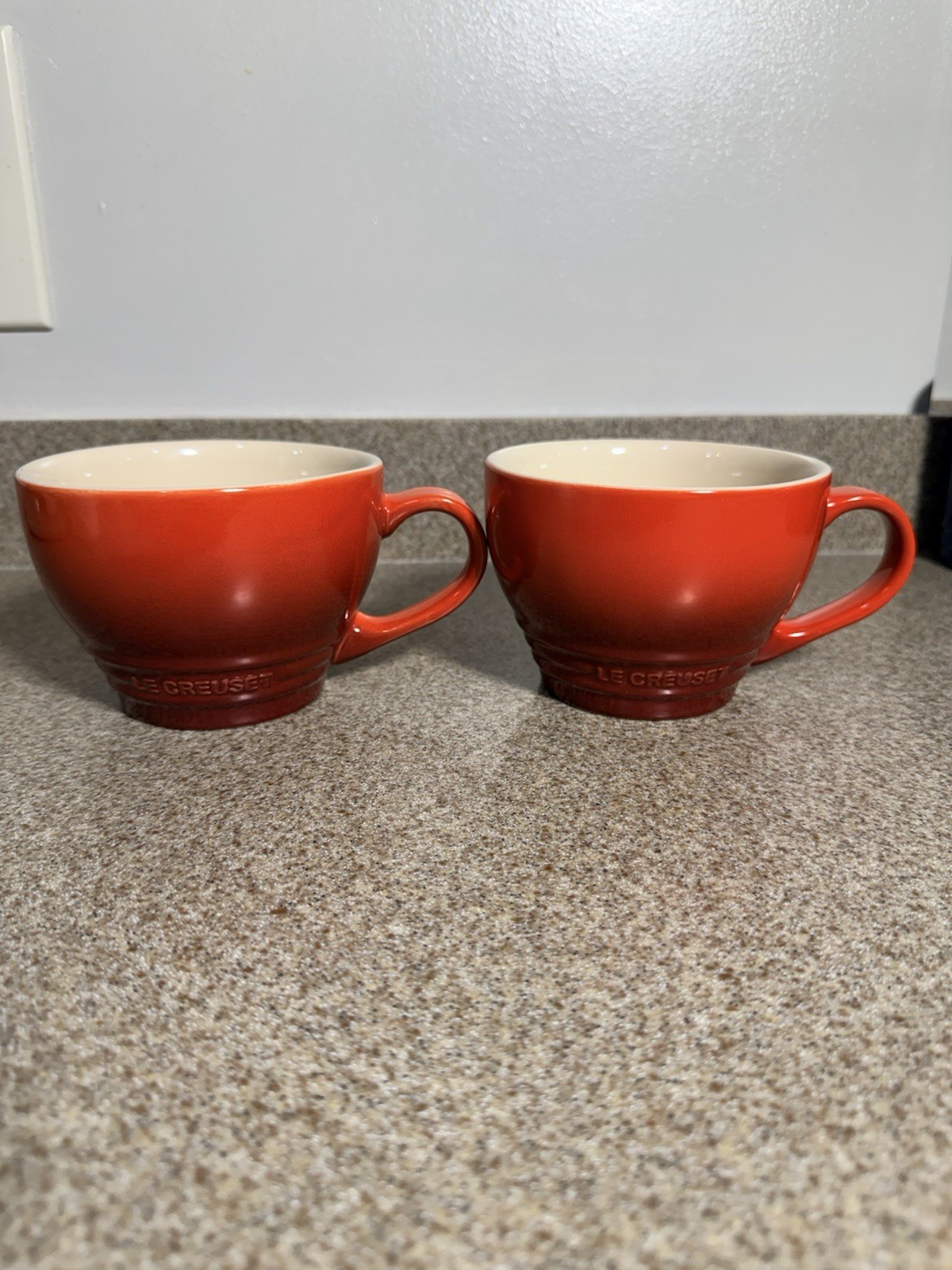 Le Creuset | Cappuccino Mugs | Set Of 2 | Red Ombré