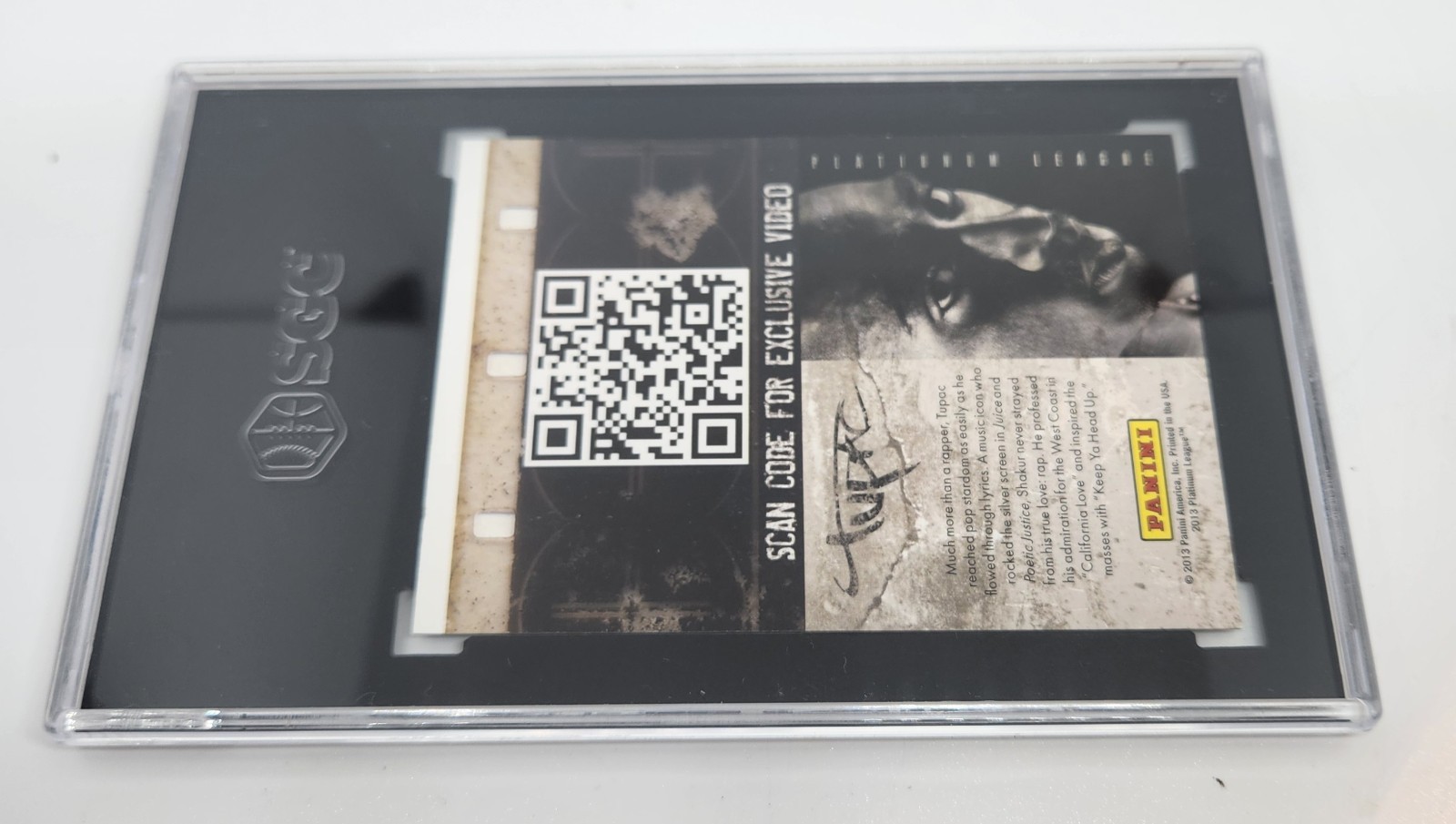 2013 Panini Black Friday Tupac Self – Made, Panini HRX Graded 7 by SGC