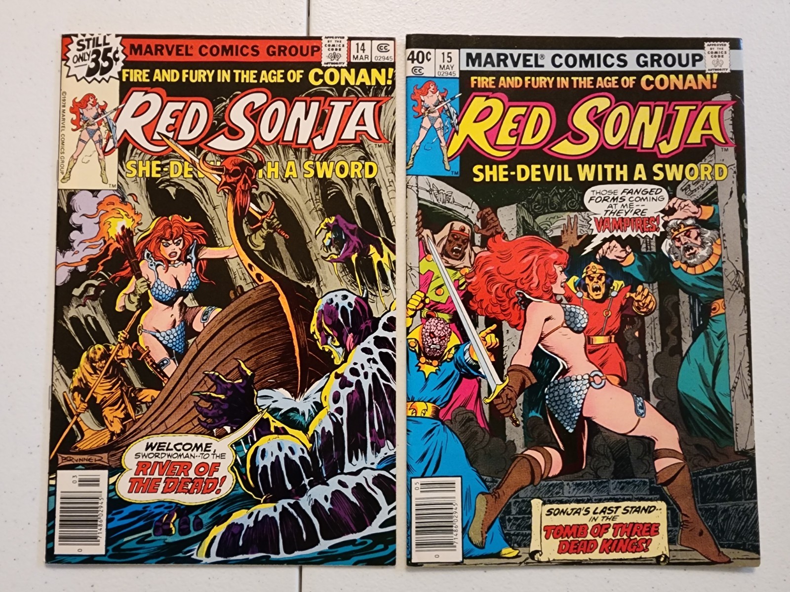 RED SONJA (1977) 1-15 Complete Series Marvel Comics