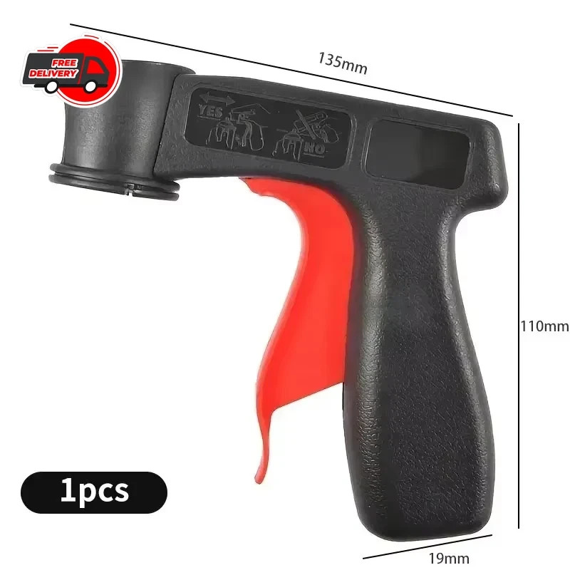 1 pc Portable Reusable Spray Paint Handle Universal Handheld Spray Gun_New