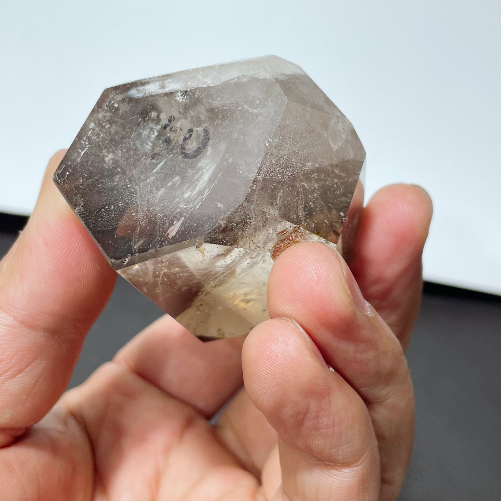 0.33LB Natural Smoky Quartz Crystal Point Obelisk Healing Home Decor G6821