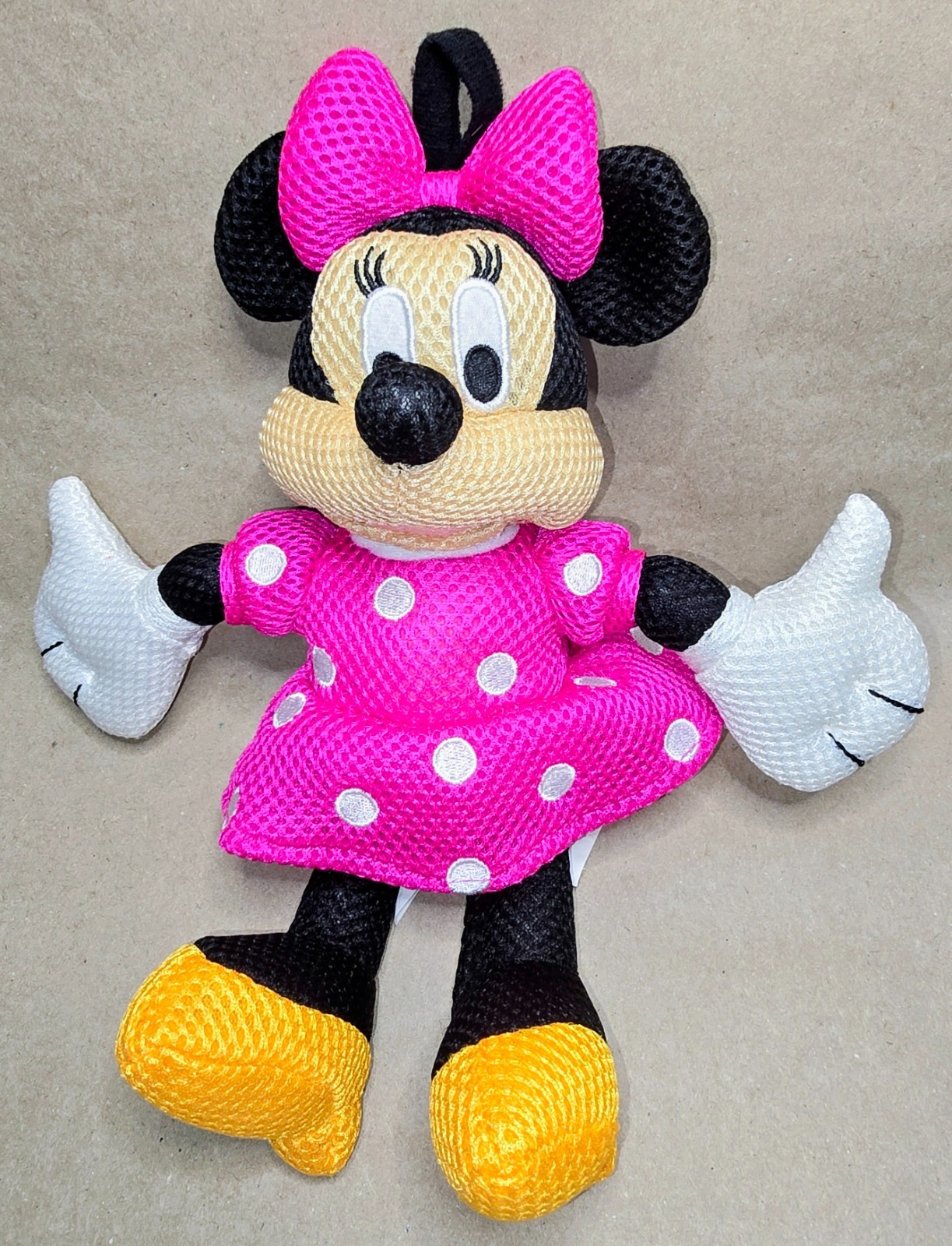 Disney Minnie Mouse Shower Buddy Stuffed Toy 100% Polyester Bath Time Fun 12″