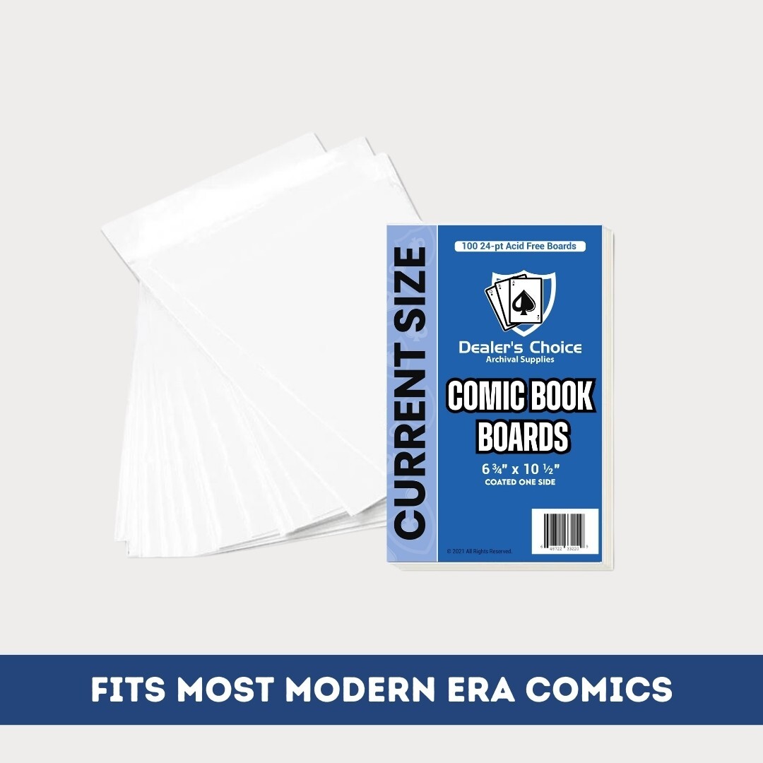 1000 Comic Book BAGS & Comic Book BOARDS (Current Size)