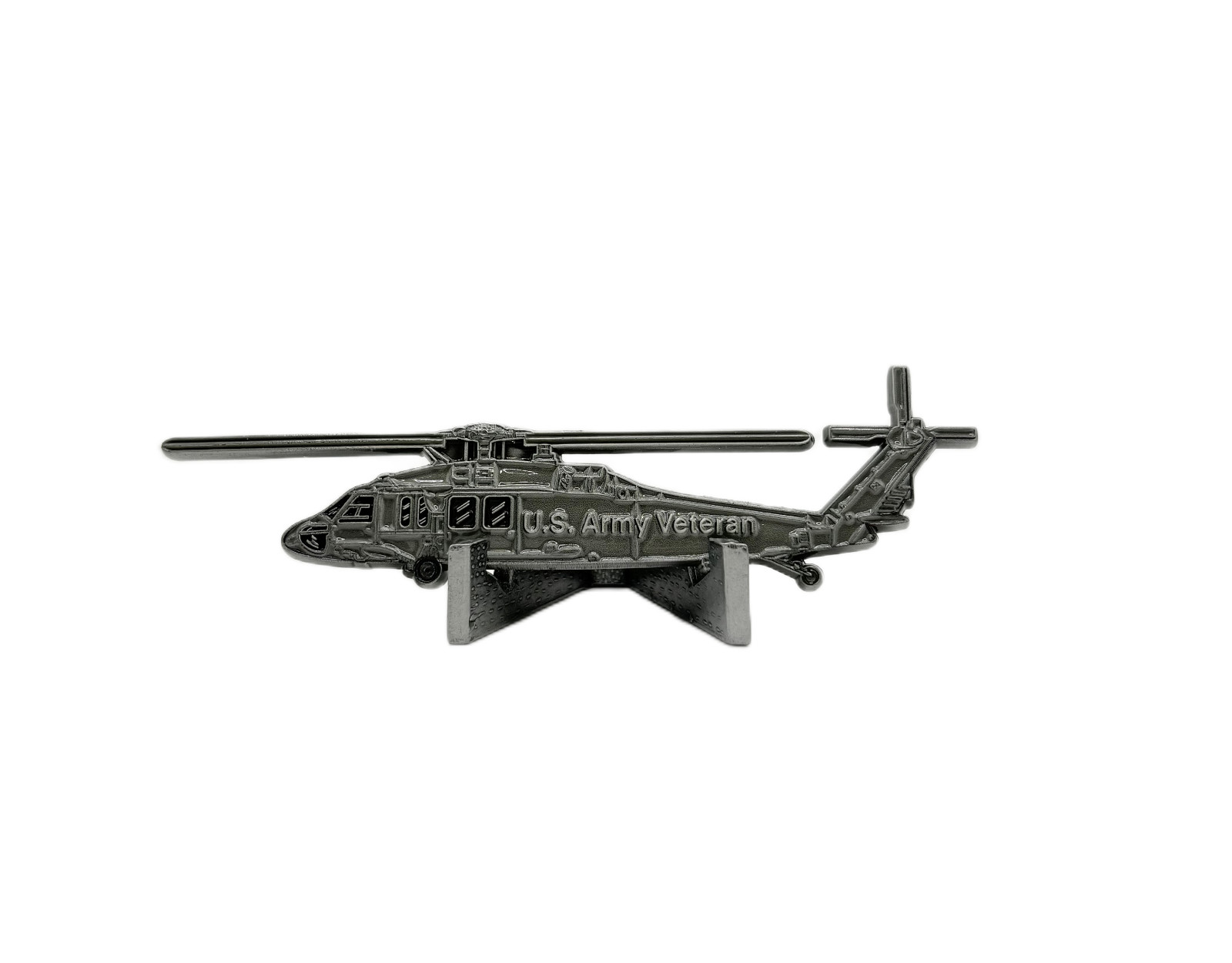 Army Aviator Veteran – Blackhawk Shaped Challenge Coin